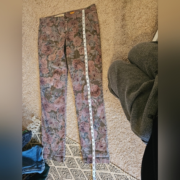 Pilcro and the Letterpress Anthropologie Hyphen Floral Chino’s Size 27 - Picture 6 of 6